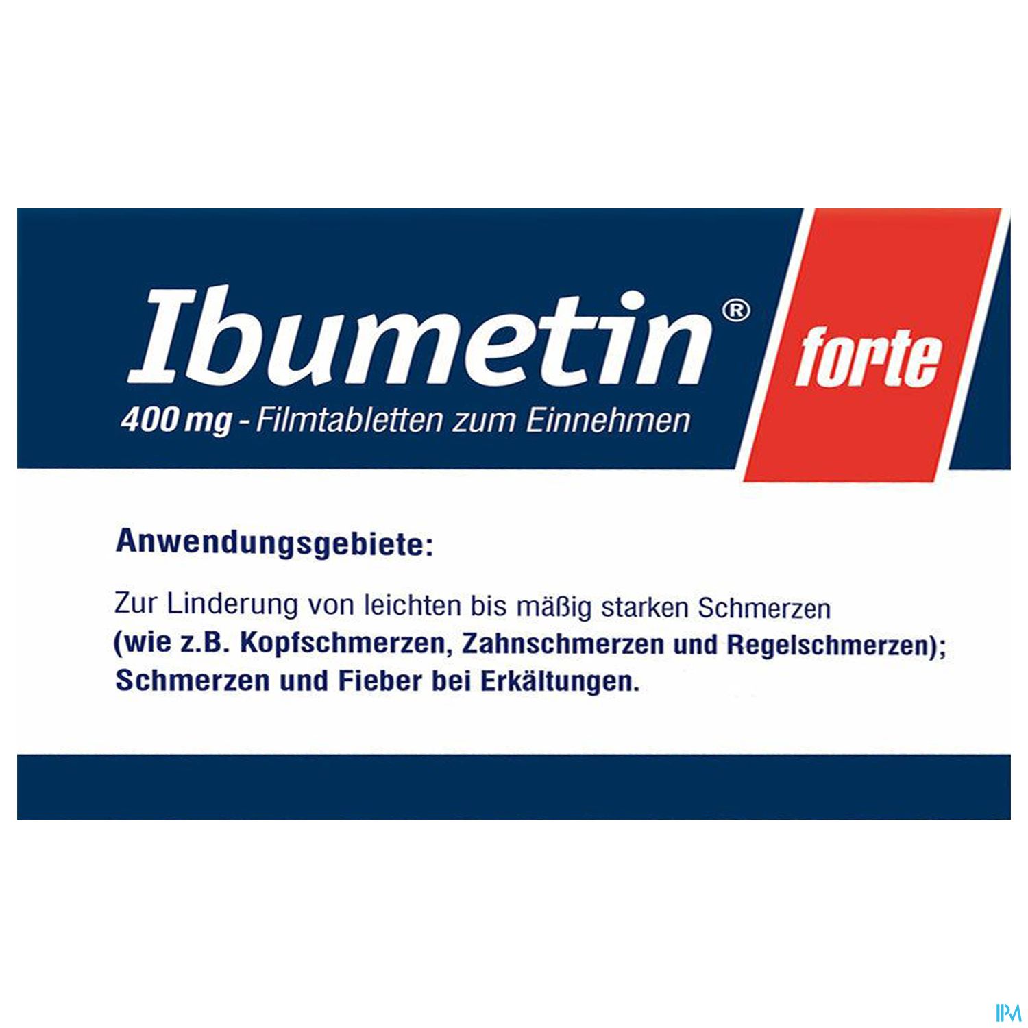 Ibumetin Filmtabletten Forte 400mg 40 Stück