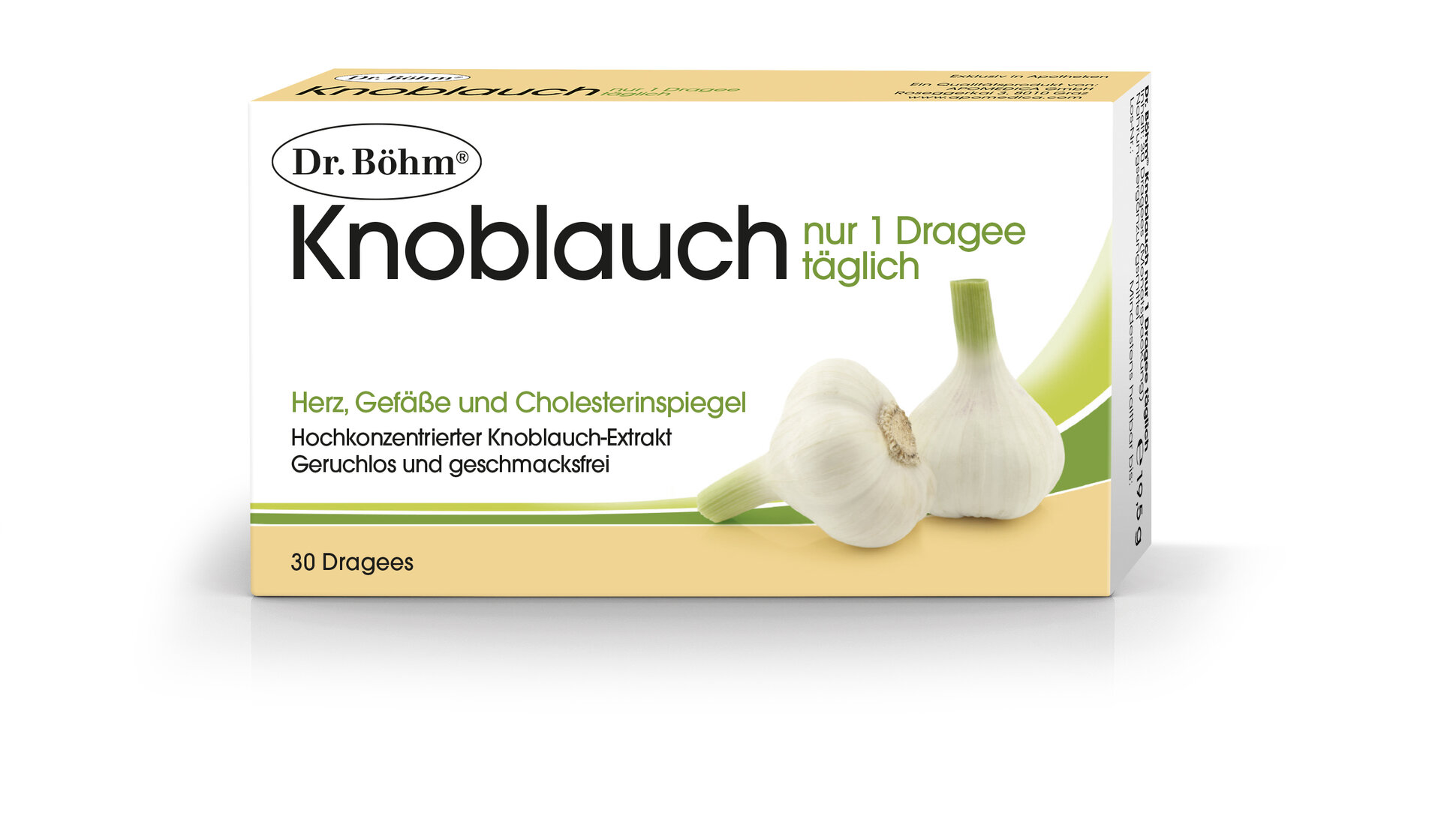 Dr. Böhm Knoblauch nur 1 Dragee täglich