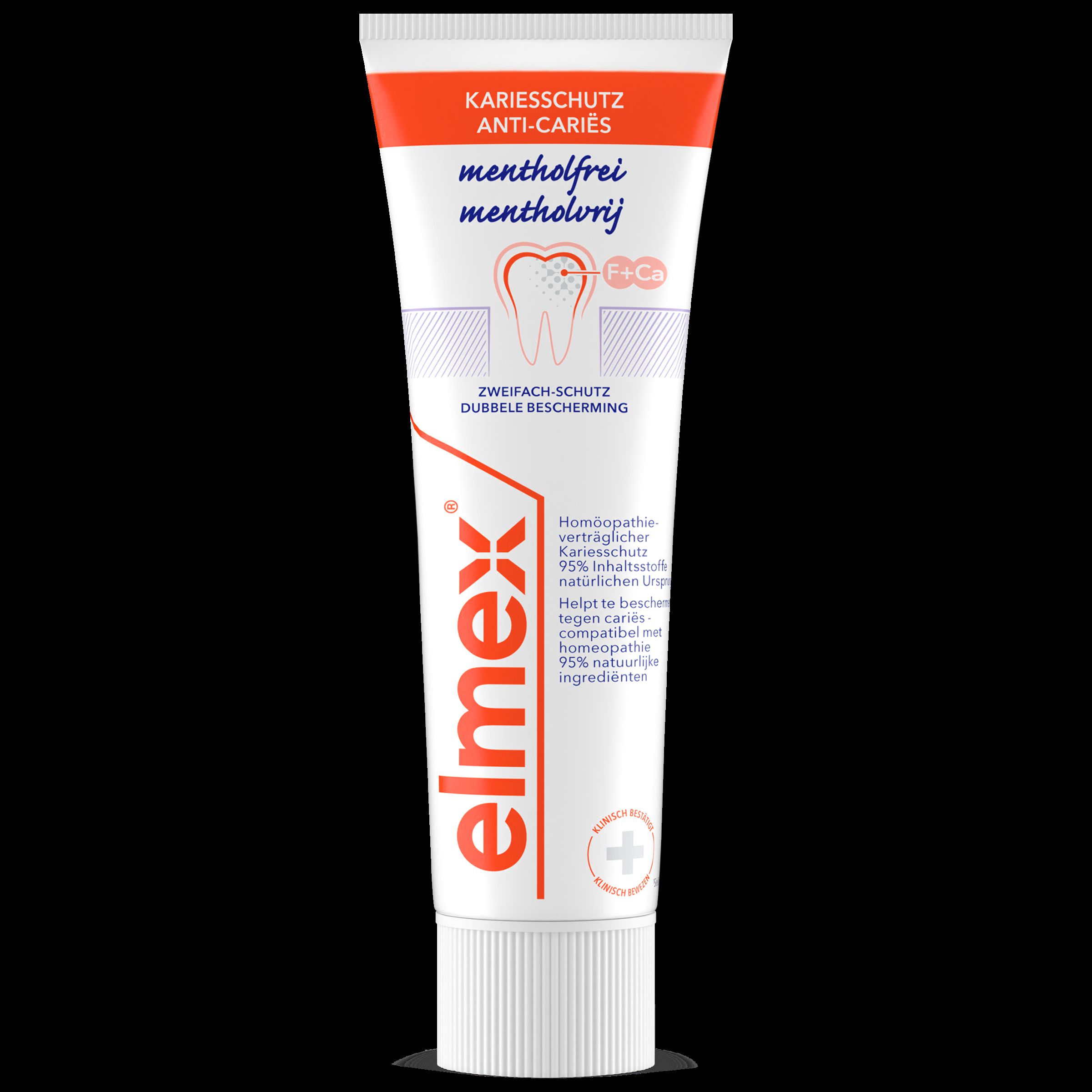 elmex® Kariesschutz Zahncreme mentholfrei, 75ml