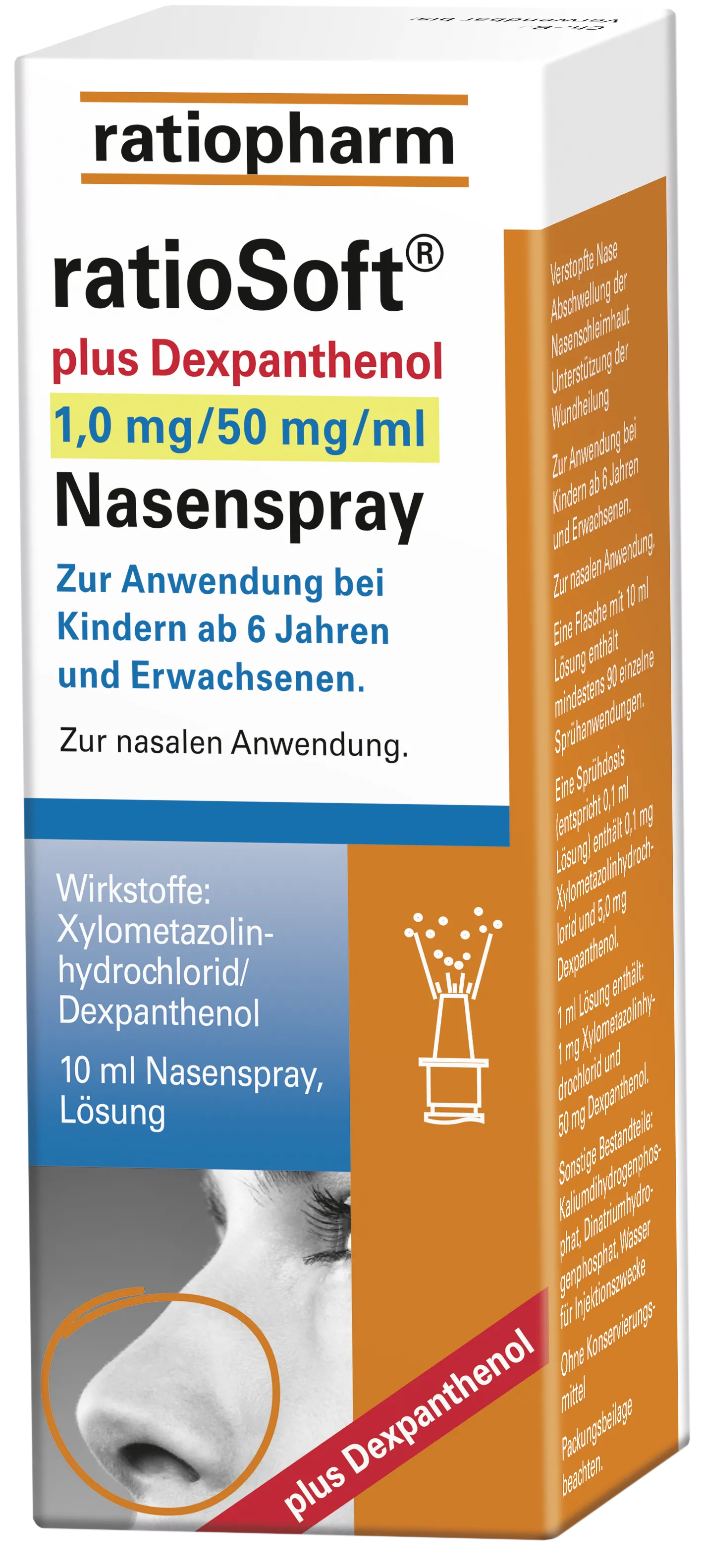 Ratiosoft Nasenspray mit Dexpanthenol 1,0g/50ml 10...