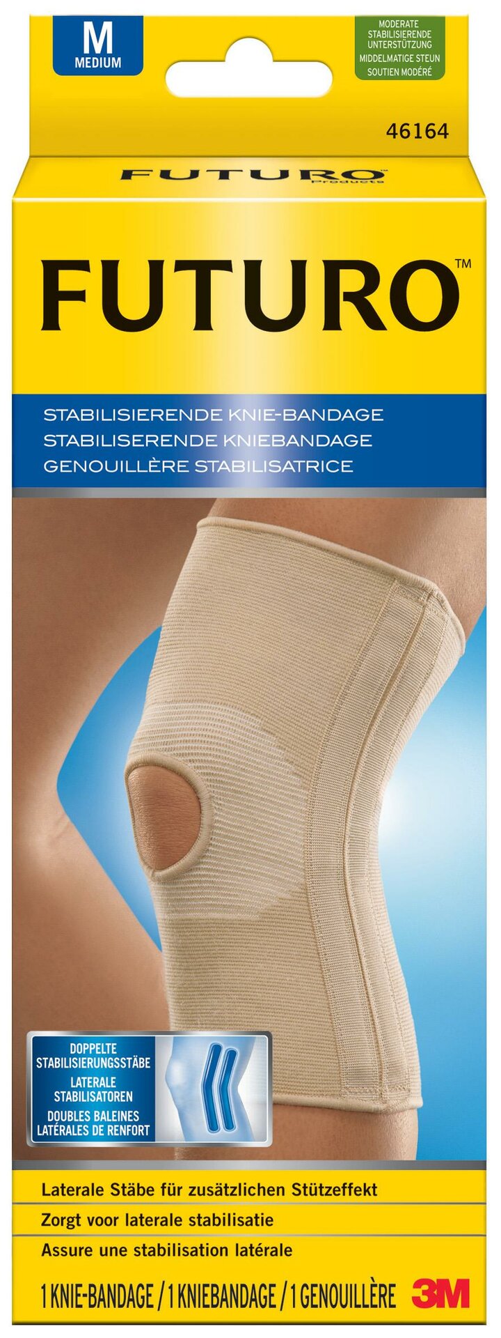 FUTURO™ Knie-Bandage mit seitlicher Unterstützung M (36.8 - 43.2 cm)