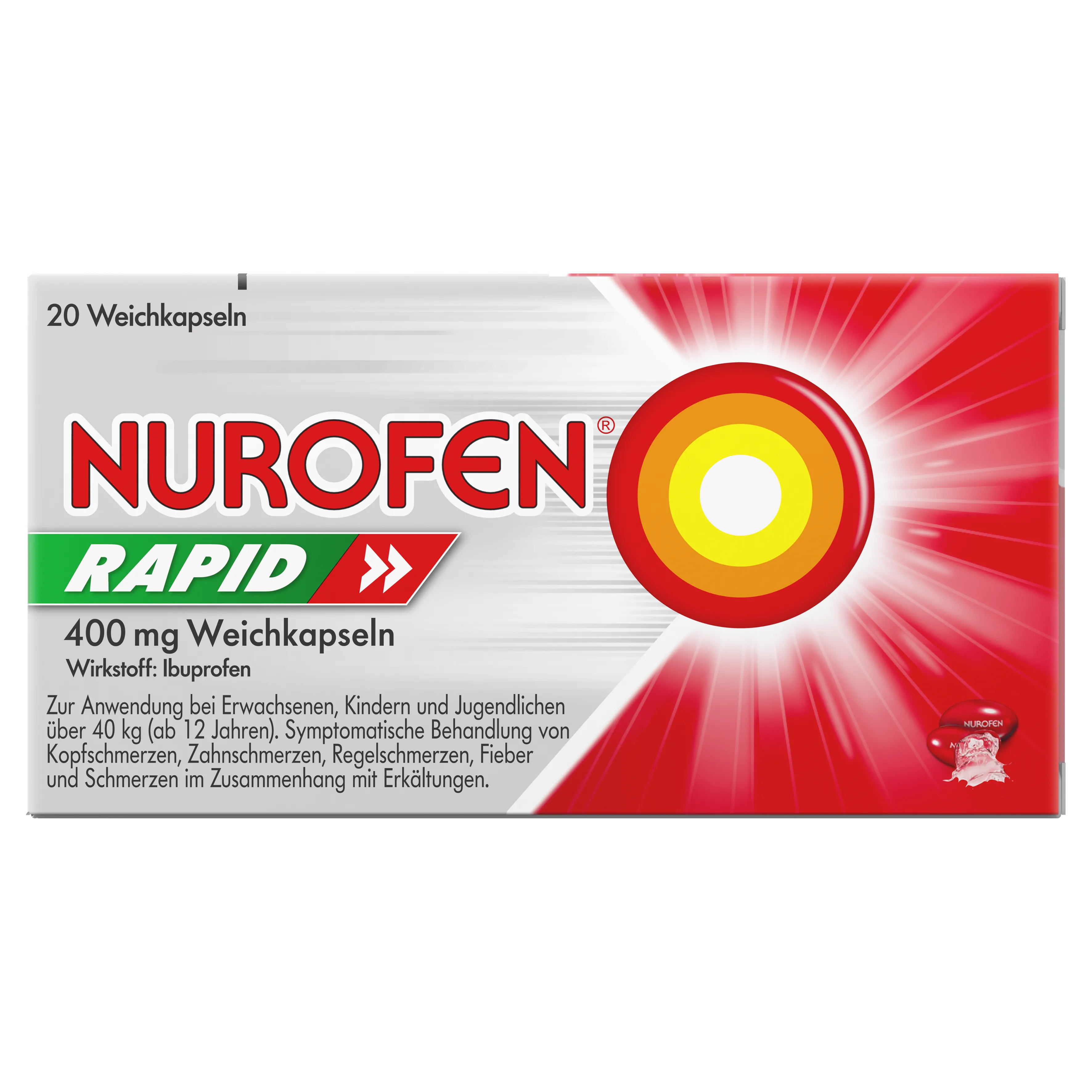 Nurofen Rapid Weichkapseln 400mg 20 Stück