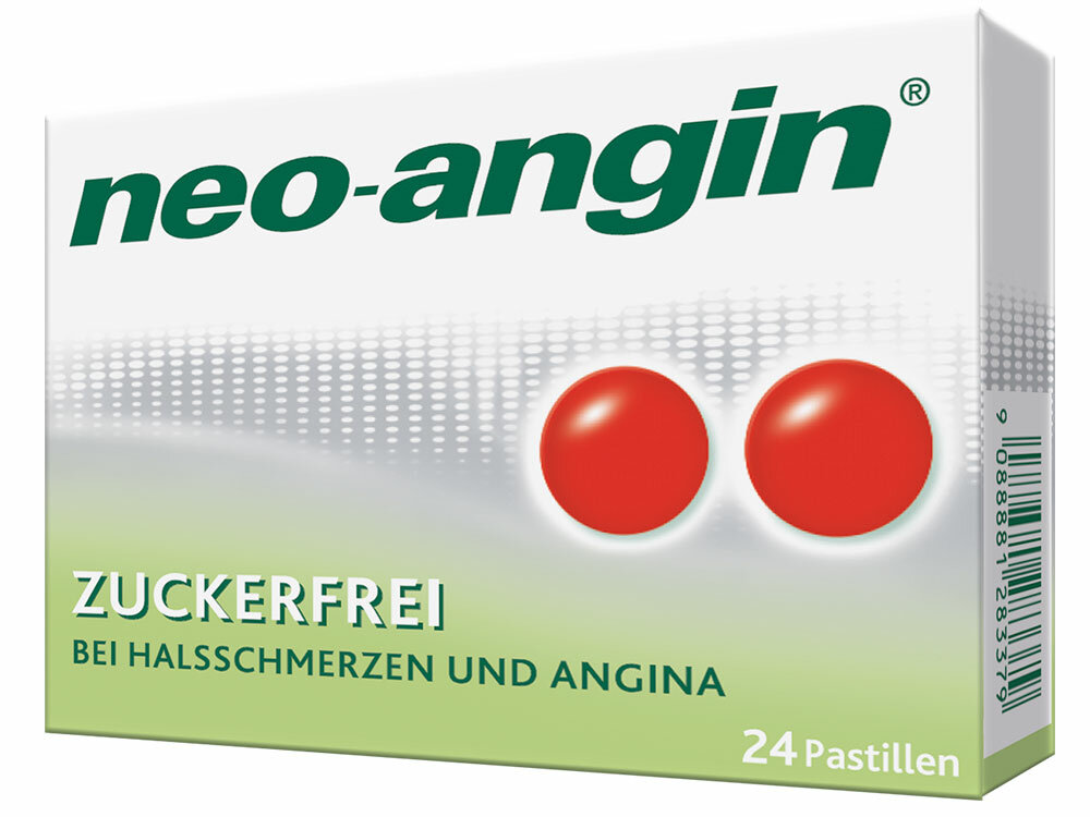 Neo-Angin zuckerfreie Pastillen 24 Stück