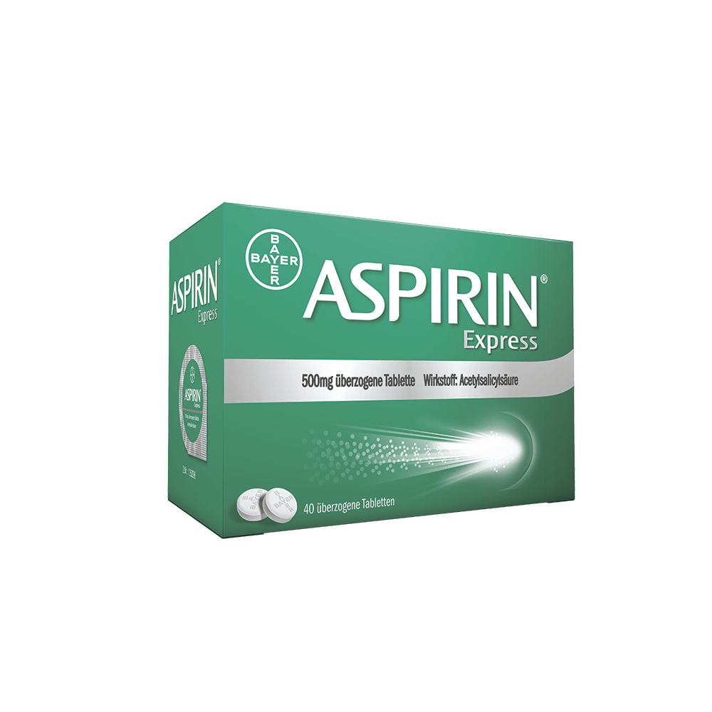 Aspirin Express überzogene Tabletten 500mg 40 Stüc...