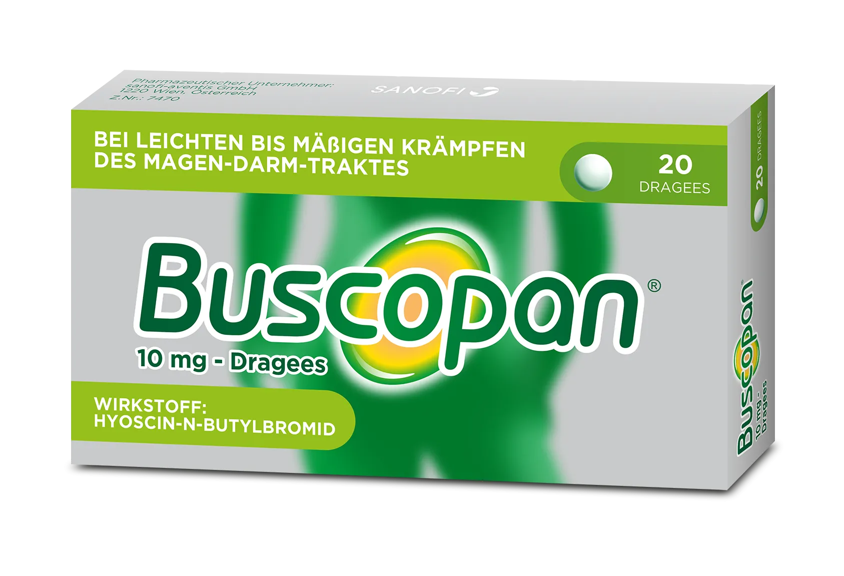 Buscopan Dragees 10mg 20 Stück