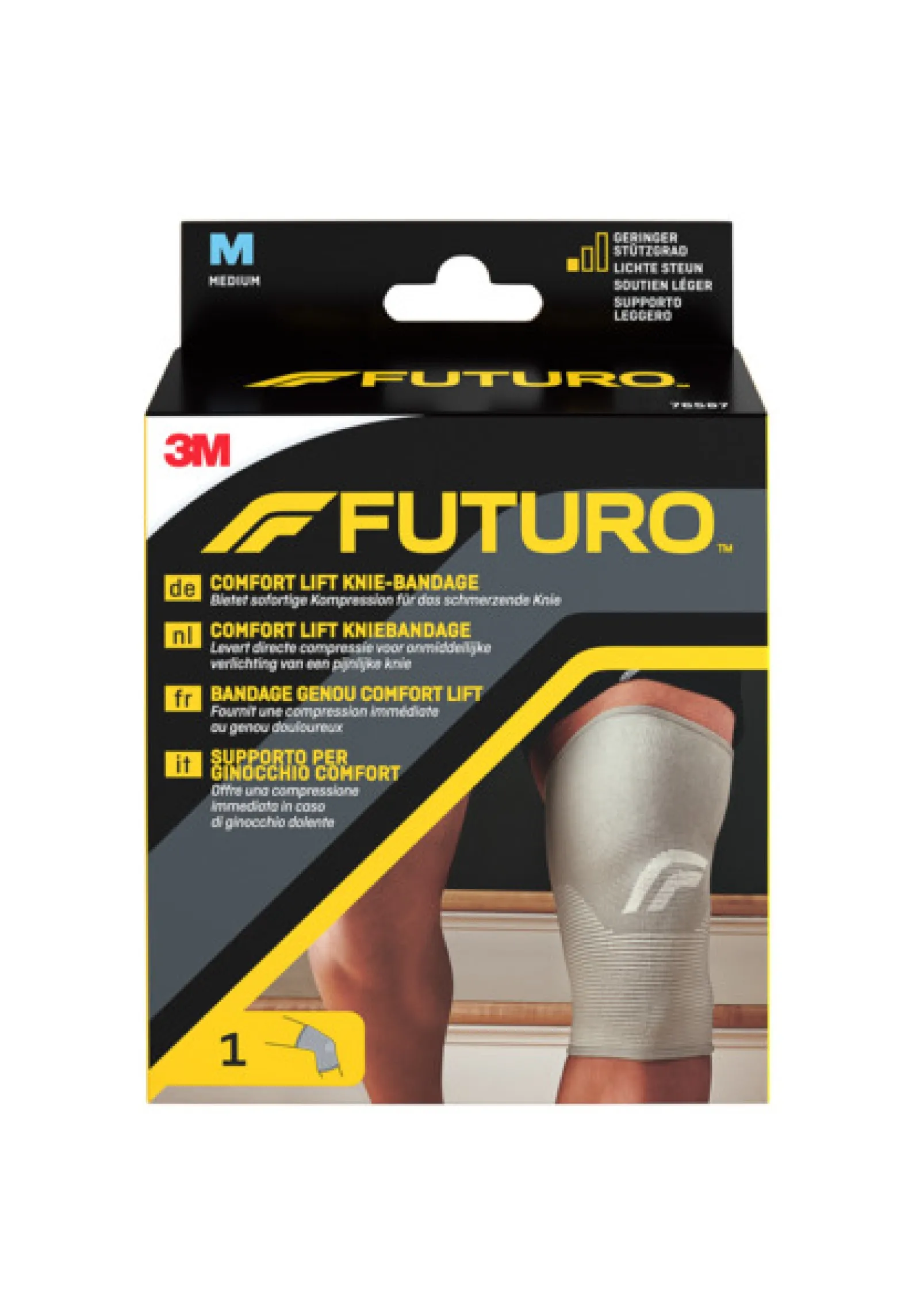 FUTURO™ Comfort Lift Knie-Bandage 76587, M (36.8 - 43.2 cm)