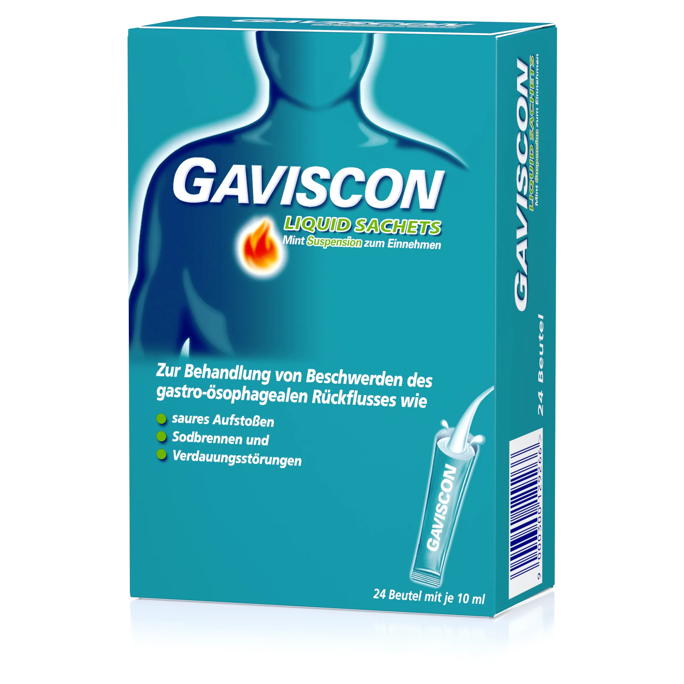 Gaviscon Mint Liquid Sachet 10ml 24 Stück